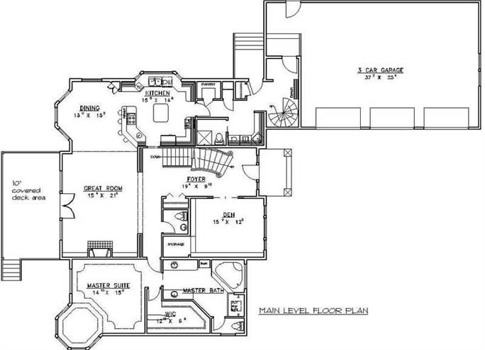 Contemporary Home - 5 Bdrm, 4 Bath, 3254 Sq Ft - Plan #132-1500