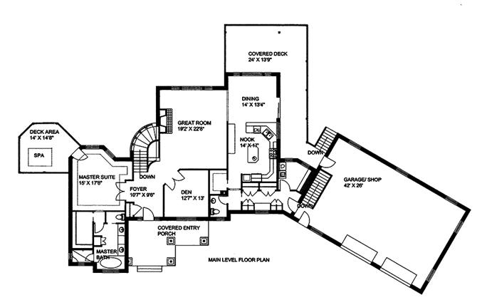 Ranch Home - 5 Bdrm, 3.5 Bath, 4632 Sq Ft - Plan #132-1563