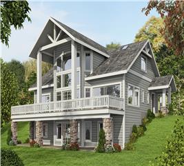 Craftsman Home - 3 Bdrm, 3.5 Bath, 3695 Sq Ft - Plan #132-1576