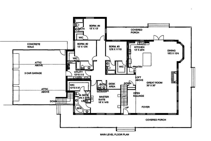 Craftsman Home - 4 Bdrm, 4.5 Bath, 7518 Sq Ft - Plan #132-1579