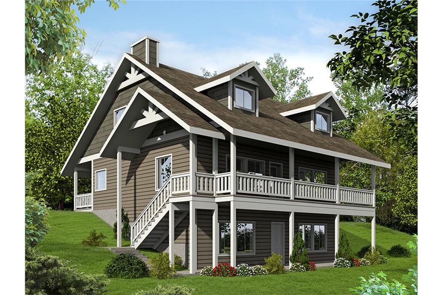 Craftsman Home - 3 Bdrm, 2.5 Bath, 3096 Sq Ft - Plan #132-1580