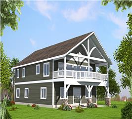 Craftsman Home - 2 Bdrm, 2 Bath, 2586 Sq Ft - Plan #132-1599