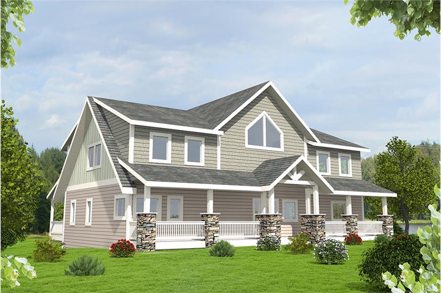 Craftsman Home - 3 Bdrm, 2 Bath, 4251 Sq Ft - Plan #132-1633