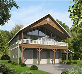 Cottage Home - 3 Bdrm, 3 Bath, 2758 Sq Ft - Plan #132-1640