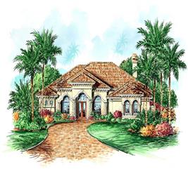 Florida Style Floor Plan - 3 Bedrms, 4 Baths - 3773 Sq Ft - #133-1032