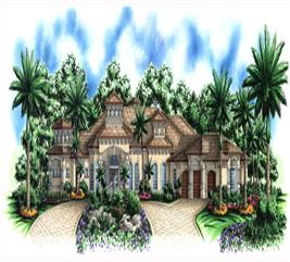 Florida Style Floor Plan - 3 Bedrms, 4 Baths - 3773 Sq Ft - #133-1032