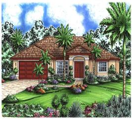 Mediterranean House Plans - Home Design #133-1085 (formerly #175-1085)