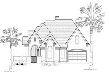 3-Bedroom, 2742 Sq Ft Mediterranean Home Plan - 134-1017 - Main Exterior