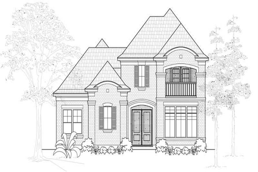 2-Bedroom, 3236 Sq Ft Traditional Home Plan - 134-1018 - Main Exterior