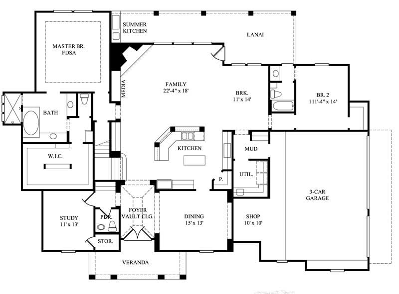 Farmhouse House Plans - Home Design GML-C-221 # 18995