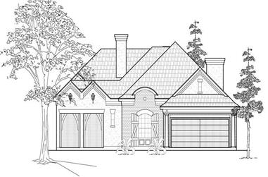 3-Bedroom, 2767 Sq Ft European Home Plan - 134-1126 - Main Exterior