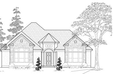 3-Bedroom, 2503 Sq Ft Ranch Home Plan - 134-1127 - Main Exterior