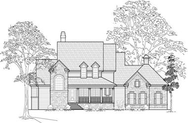 4-Bedroom, 3693 Sq Ft Country Home Plan - 134-1160 - Main Exterior