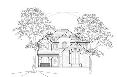 3-Bedroom, 2756 Sq Ft Traditional House Plan - 134-1167 - Front Exterior