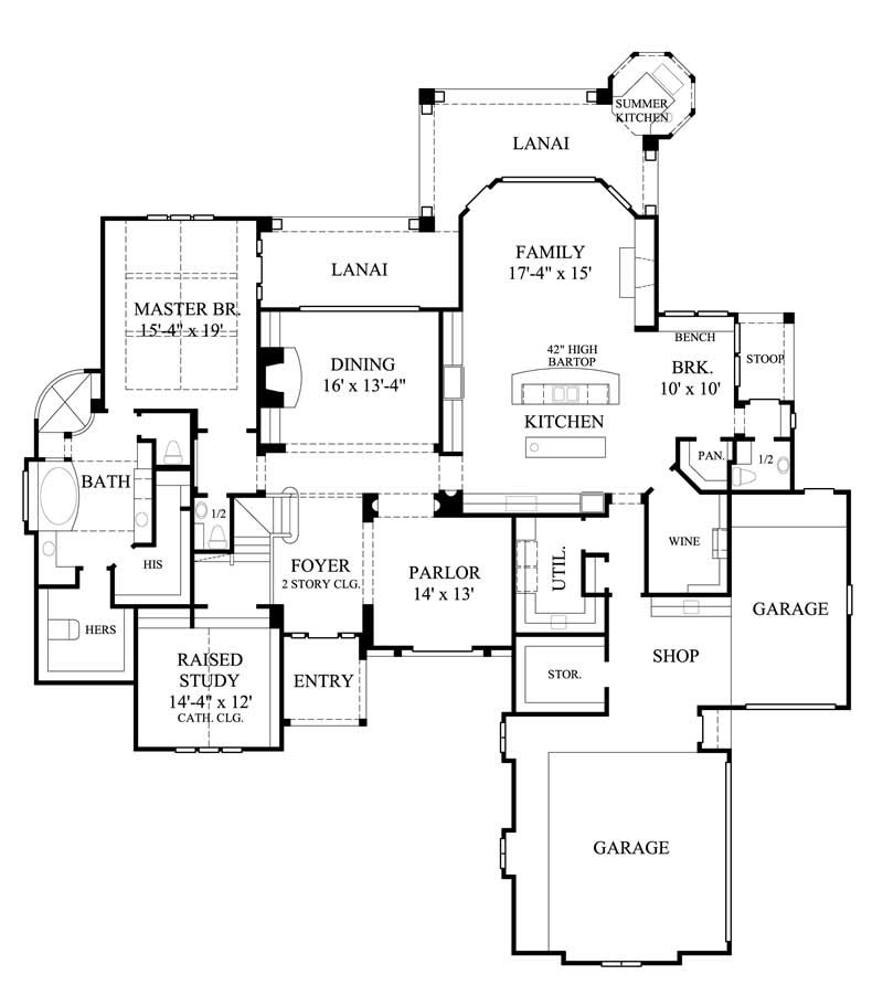 French, European House Plans - Home Design GMLD-083 # 8620