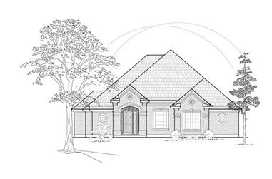 2-Bedroom, 2314 Sq Ft European House Plan - 134-1226 - Front Exterior