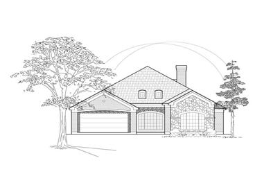 3-Bedroom, 2390 Sq Ft European House Plan - 134-1228 - Front Exterior