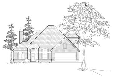 3-Bedroom, 2834 Sq Ft Traditional House Plan - 134-1240 - Front Exterior