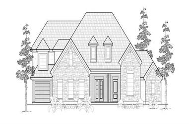 4-Bedroom, 3305 Sq Ft Country House Plan - 134-1247 - Front Exterior