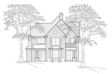 3-Bedroom, 3392 Sq Ft Luxury House Plan - 134-1259 - Front Exterior