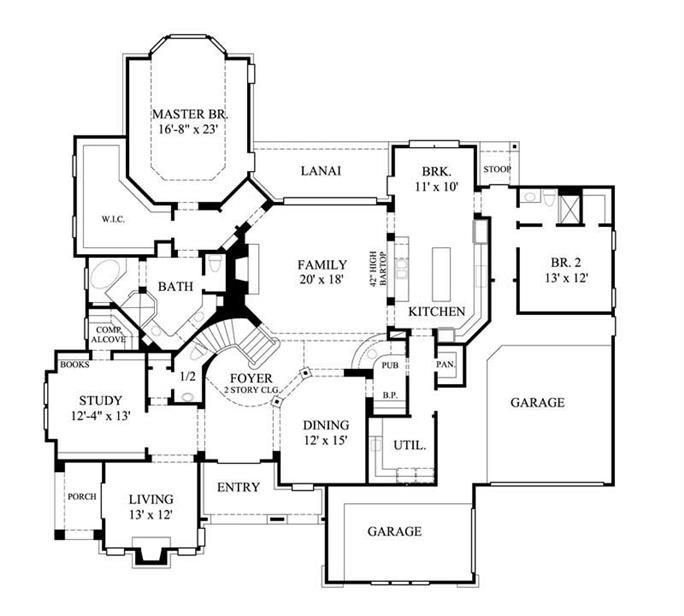 Luxury, Traditional House Plans - Home Design GMLD-672 # 8703