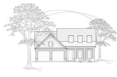 3-Bedroom, 2281 Sq Ft Country House Plan - 134-1366 - Front Exterior