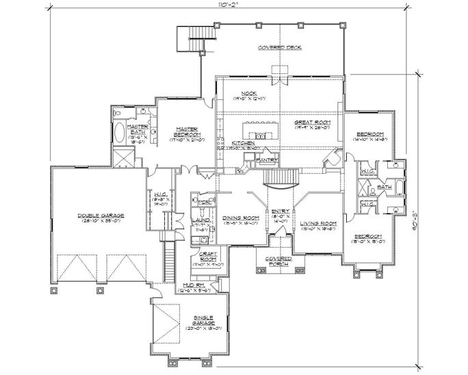 Craftsman, Luxury House Plans - Home Design VH-R4356