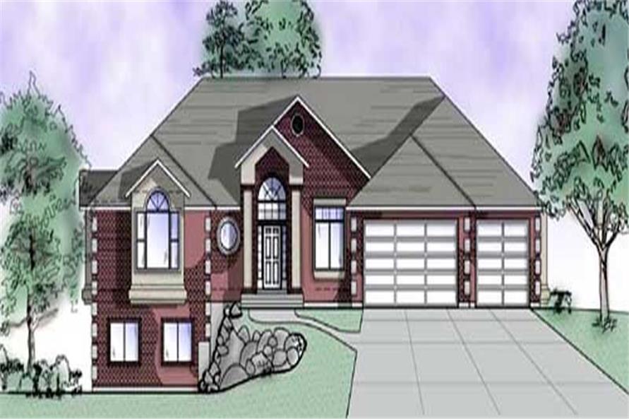 2-Bedroom, 2612 Sq Ft European Home Plan - 135-1331 - Main Exterior