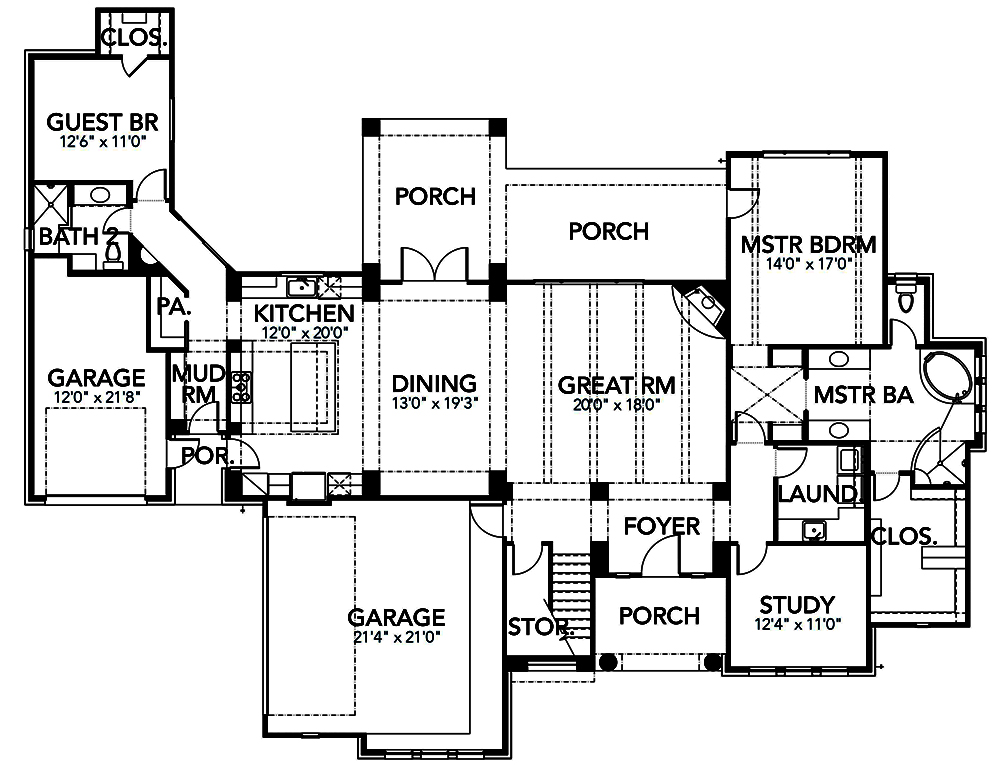 5 Bedrm, 3585 Sq Ft Mediterranean House Plan #136-1039