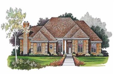 3-Bedroom, 2393 Sq Ft Ranch House Plan - 137-1000 - Front Exterior