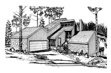 3-Bedroom, 2091 Sq Ft Contemporary Home Plan - 137-1029 - Main Exterior