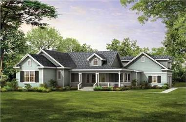 3-Bedroom, 1937 Sq Ft Country Home Plan - 137-1065 - Main Exterior