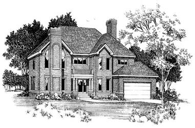 4-Bedroom, 2886 Sq Ft Traditional House Plan - 137-1083 - Front Exterior