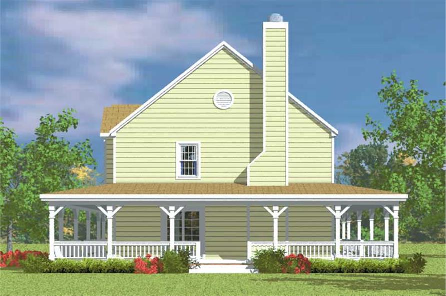 Home Plan Right Elevation of this 4-Bedroom,2295 Sq Ft Plan -137-1118