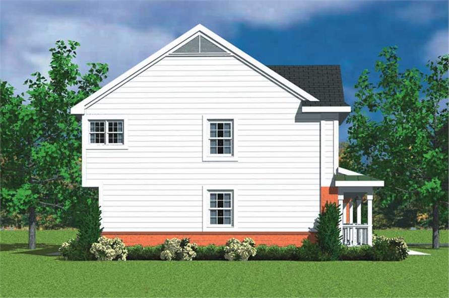 Home Plan Left Elevation of this 4-Bedroom,2359 Sq Ft Plan -137-1120