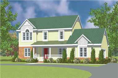 4-Bedroom, 2299 Sq Ft Country Home Plan - 137-1130 - Main Exterior