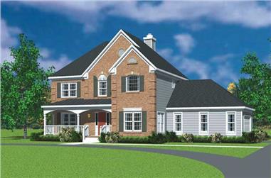 4-Bedroom, 2359 Sq Ft Country Home Plan - 137-1148 - Main Exterior