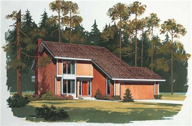 3-Bedroom, 1999 Sq Ft Contemporary Home Plan - 137-1178 - Main Exterior