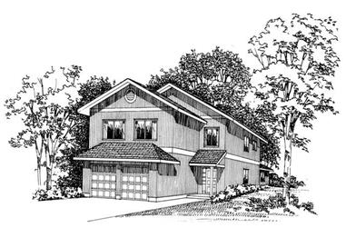 4-Bedroom, 2464 Sq Ft Country House Plan - 137-1200 - Front Exterior