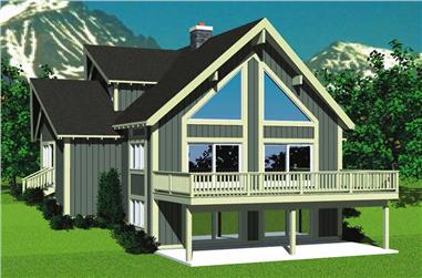 3-Bedroom, 1831 Sq Ft Contemporary House Plan - 137-1226 - Front Exterior