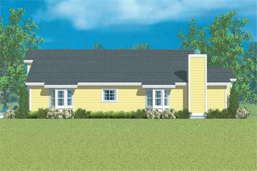 Home Plan Left Elevation of this 3-Bedroom,1952 Sq Ft Plan -137-1231