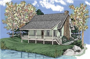 2-Bedroom, 1309 Sq Ft Country Home Plan - 137-1252 - Main Exterior