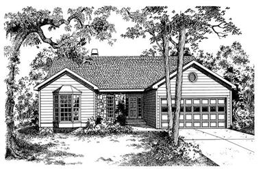 3-Bedroom, 1811 Sq Ft Country Home Plan - 137-1259 - Main Exterior