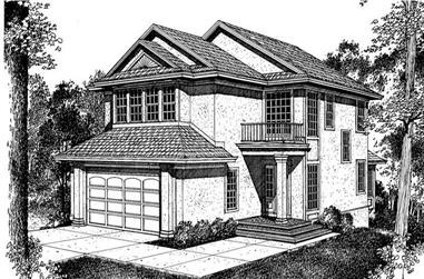 3-Bedroom, 2546 Sq Ft Country Home Plan - 137-1262 - Main Exterior