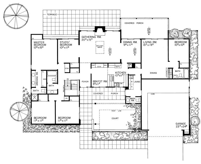 Contemporary House Plan - 5 Bedrms, 3.5 Baths - 2,371 Sq Ft - Plan #137 ...