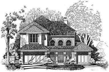 3-Bedroom, 3158 Sq Ft Mediterranean Home Plan - 137-1294 - Main Exterior