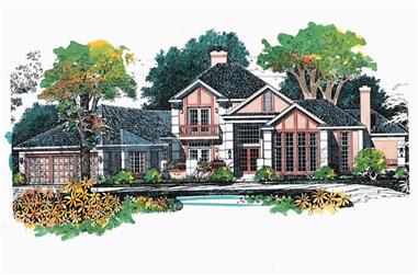 4-Bedroom, 3619 Sq Ft Contemporary Home Plan - 137-1295 - Main Exterior