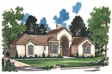 3-Bedroom, 2319 Sq Ft Mediterranean Home Plan - 137-1311 - Main Exterior