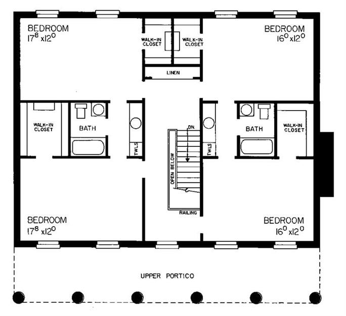 Colonial Plan - 5 Bedrms, 3.5 Baths - 4,059 Sq Ft - Plan #137-1314