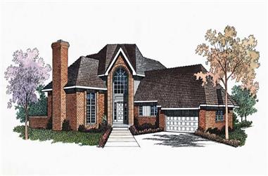 3-Bedroom, 2573 Sq Ft Traditional House Plan - 137-1328 - Front Exterior